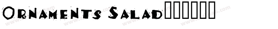 Ornaments Salad字体转换